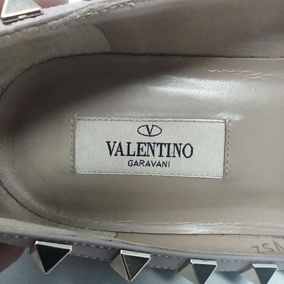 Valentino Garavani Size 39 Rockstud ballet flats ballerinas black patent - Picture 8 of 11